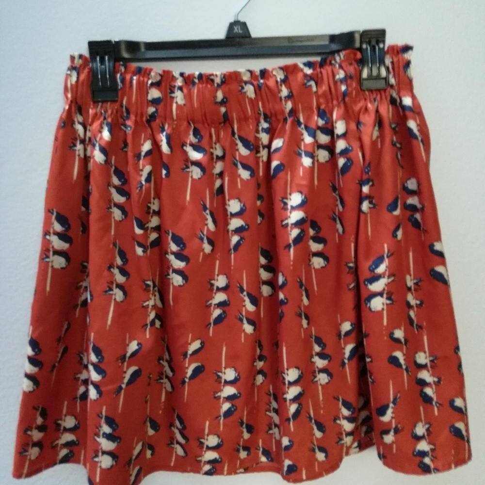 Red camel bird min-skirt size M